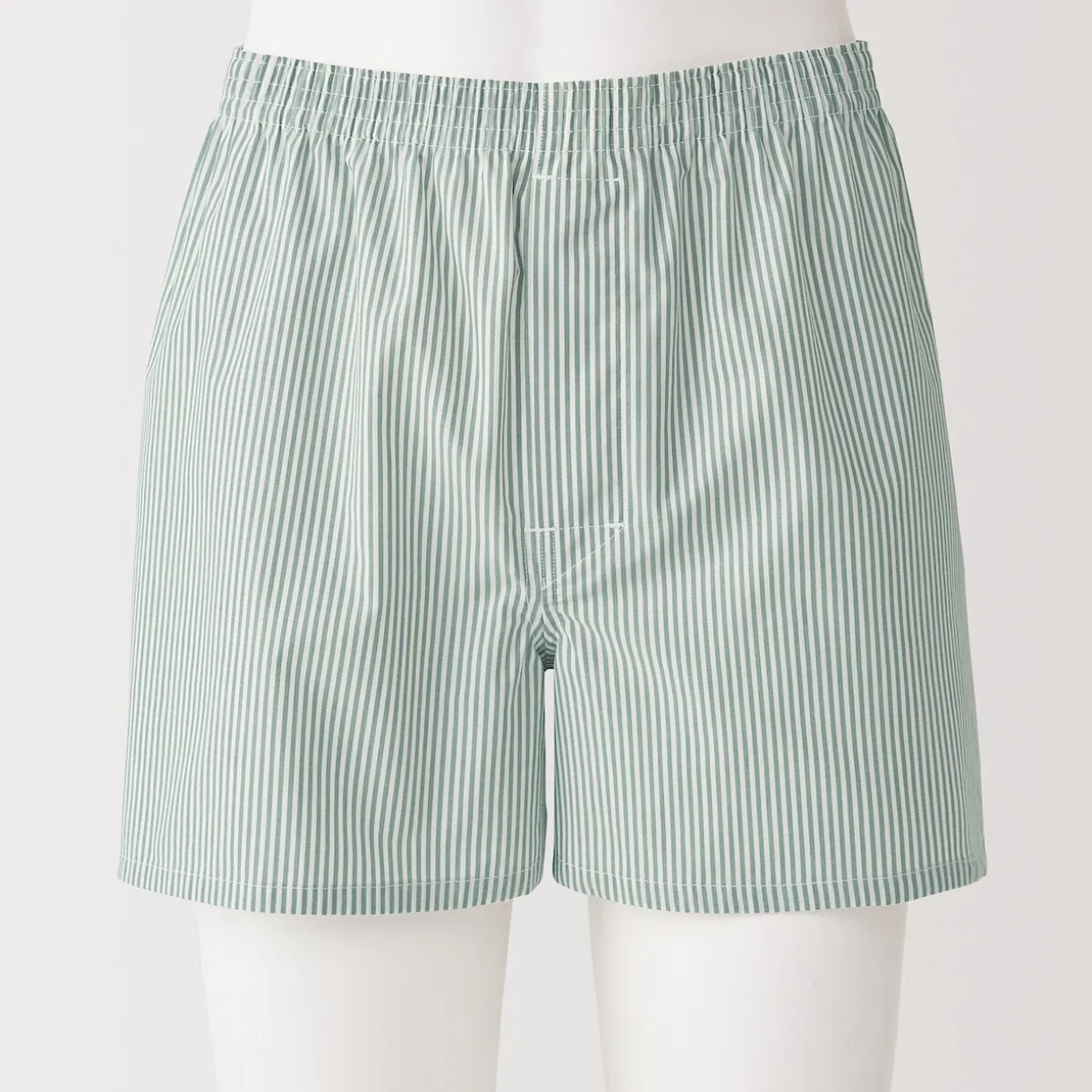 Boxers à ouverture frontale en pur coton pour homme