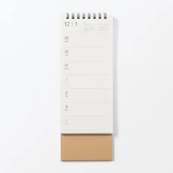 Calendrier de bureau hebdomadaire vertical 2026