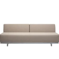 Canapé convertible 2 places en coton beige