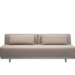 Canapé convertible 2 places en coton beige