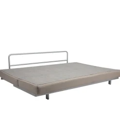 Canapé convertible 2 places en coton beige