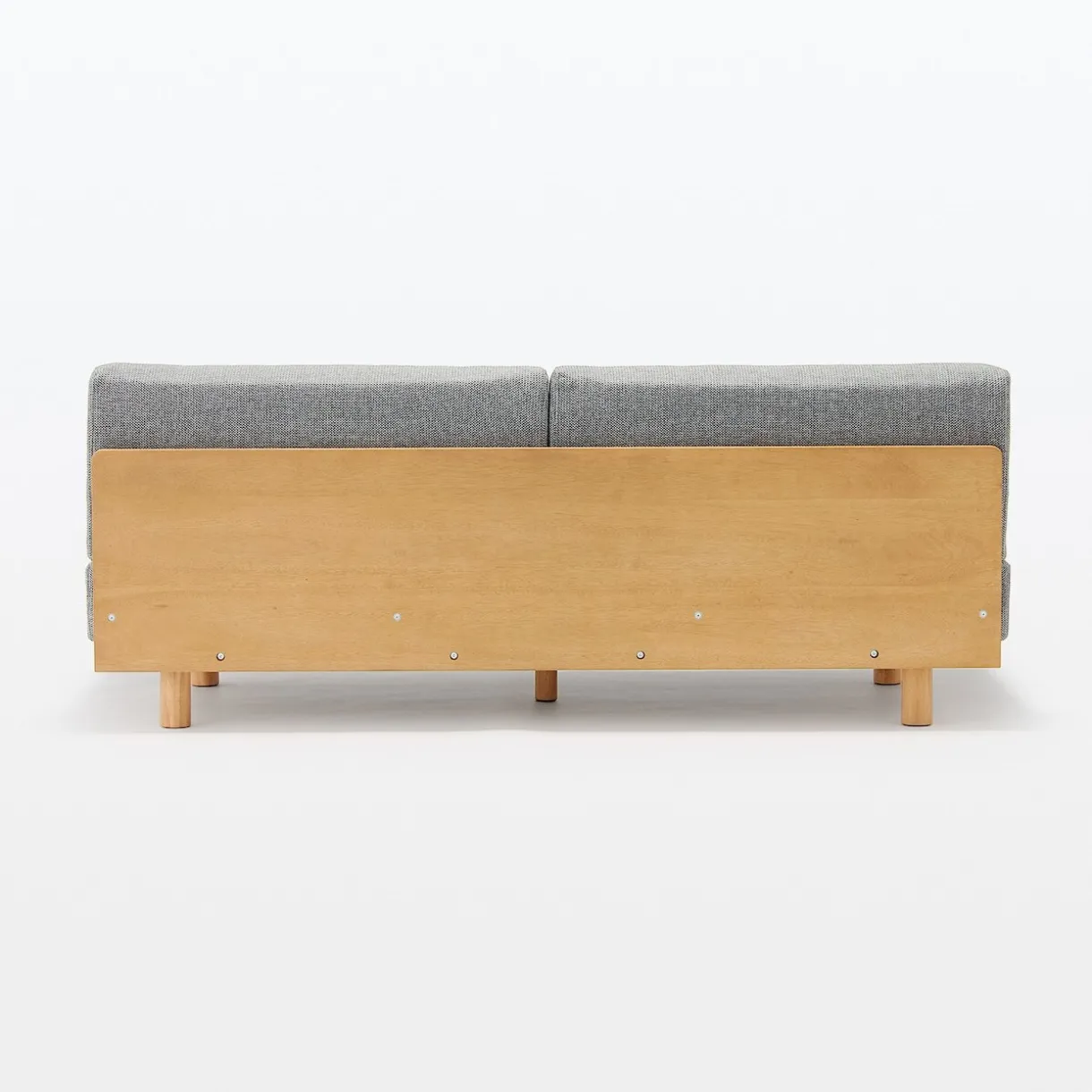 Canapé en polyester tissé sans accoudoirs ‐ 3 places, Gris