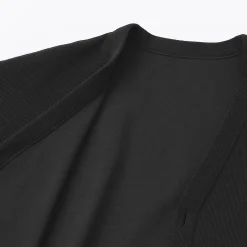 Cardigan à col en V à double tricot pour homme