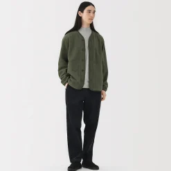 Cardigan en polaire de polyester recyclé pour homme