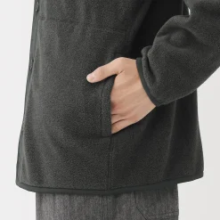 Cardigan en polaire de polyester recyclé pour homme