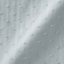 Cardigan long en double gaze à pois dobby pour femme