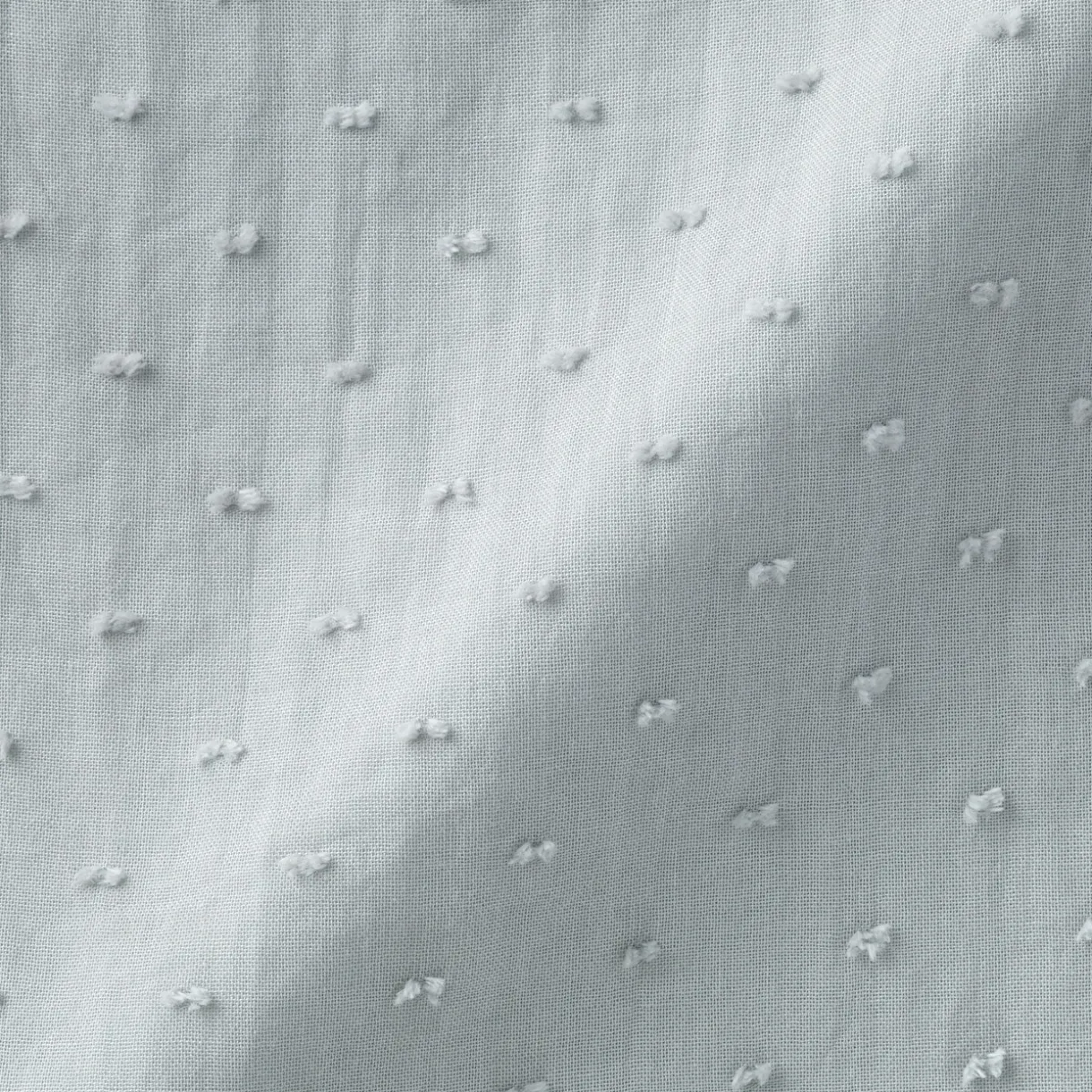 Cardigan long en double gaze à pois dobby pour femme