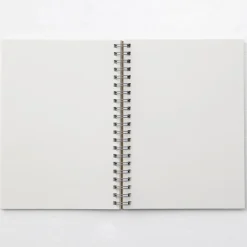 Carnet double spirale en papier recyclé format B6