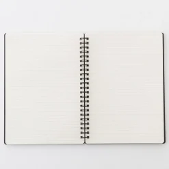 Carnet double spirale en papier de grande qualité avec attache élastique