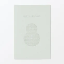 Carte de vœux - Bonhomme de neige