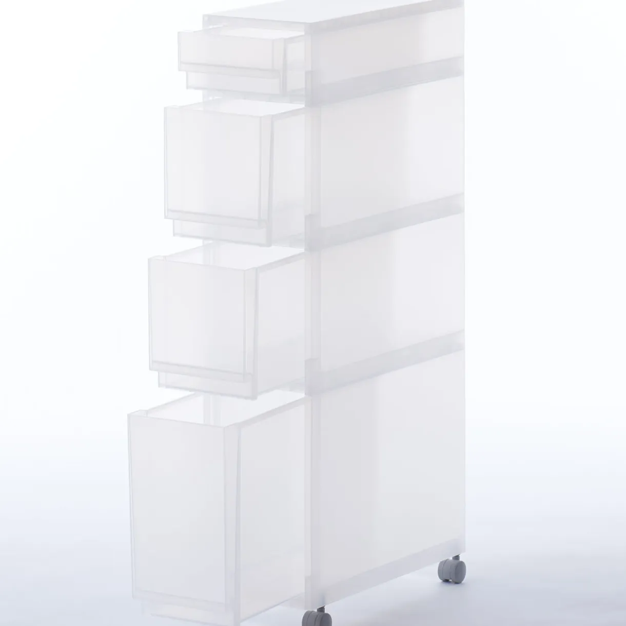 Chariot PP 4 Tiroirs L18 x P40 x H83cm