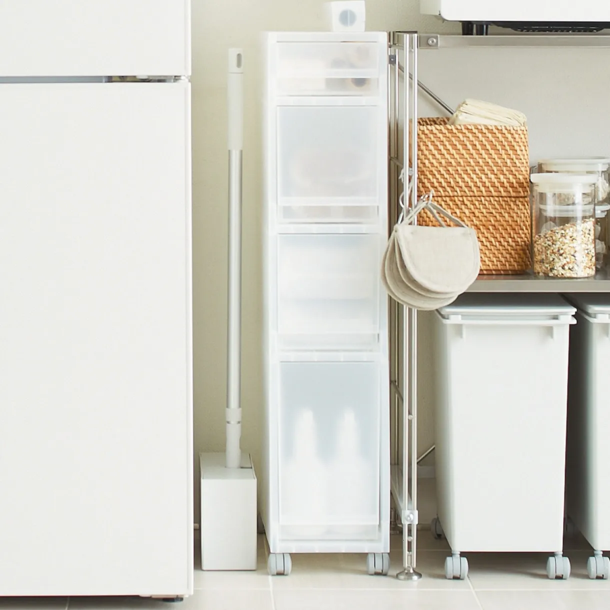 Chariot PP 4 Tiroirs L18 x P40 x H83cm