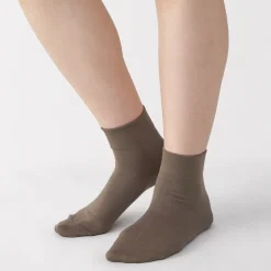 Chaussettes cheville en modal mélangé à angle droit avec bord confortable pour femme