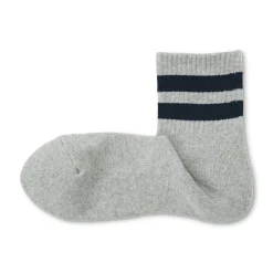 Chaussettes courtes doublées en peluche à angle droit pour homme