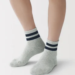 Chaussettes courtes doublées en peluche à angle droit pour homme