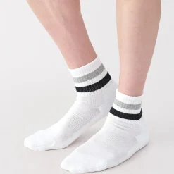 Chaussettes courtes doublées en peluche à angle droit pour homme