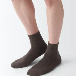 Chaussettes courtes en peluche à angle droit pour homme