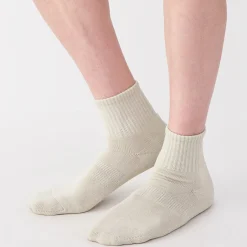 Chaussettes courtes en peluche à angle droit pour homme