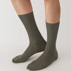 Chaussettes côtelées à angle droit pour homme