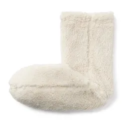 Chaussettes d'intérieur en polyester recyclé et molleton Boa pour femme