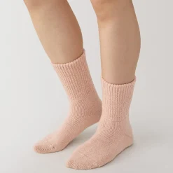 Chaussettes d'intérieur en laine mélangée pour femme