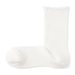 Chaussettes en modal mélangé à angle droit avec bord confortable pour femme