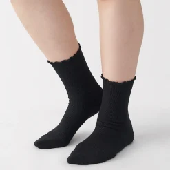 Chaussettes en modal mélangé à angle droit avec bord confortable pour femme