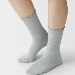 Chaussettes en modal mélangé à angle droit avec bord confortable pour femme