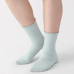 Chaussettes en modal mélangé à angle droit avec bord confortable pour femme