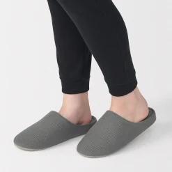 Chaussons mules à semelle intérieure en coton