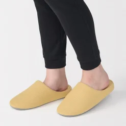 Chaussons mules à semelle intérieure en coton
