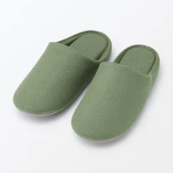 Chaussons mules à semelle intérieure en coton