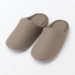 Chaussons mules à semelle intérieure en coton