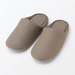 Chaussons mules à semelle intérieure en coton