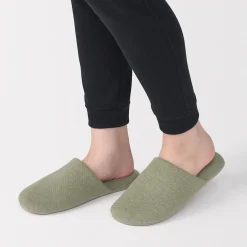 Chaussons mules en coton doux