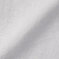 Chemise à col mao en lin lavé pour homme