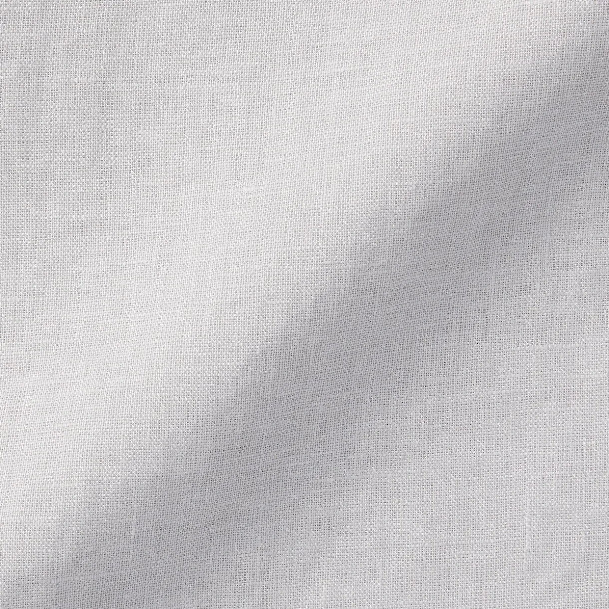 Chemise à col mao en lin lavé pour homme