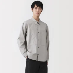 Chemise à poche en coton biologique pour homme