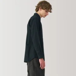 Chemise en coton brossé pour homme