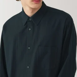 Chemise en coton brossé pour homme