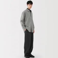 Chemise en coton brossé pour homme