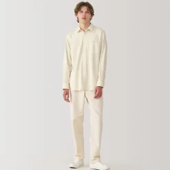 Chemise en coton brossé pour homme