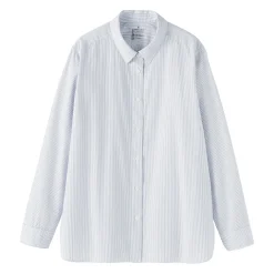 Chemise en coton délavé à mailles larges pour femme