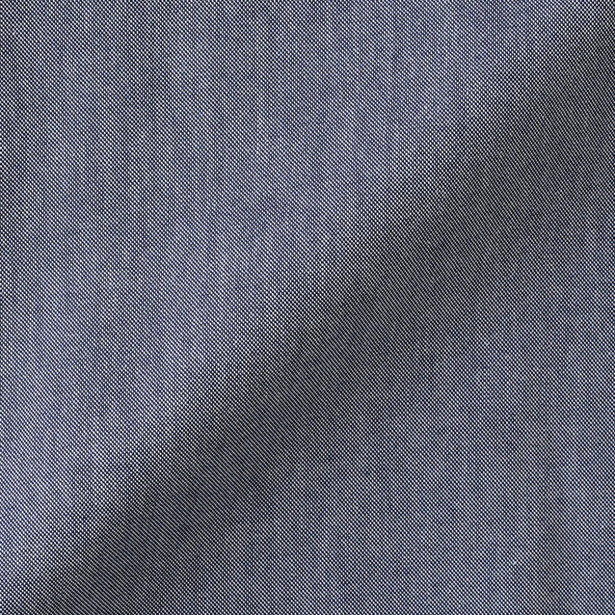 Chemise en coton Oxford lavé col officier pour homme