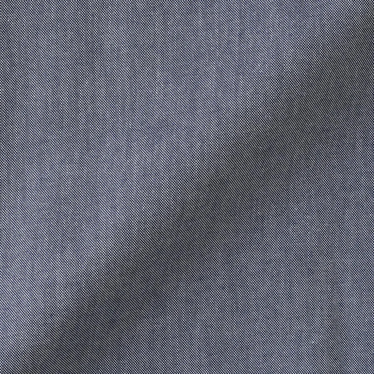 Chemise en coton Oxford lavé col officier pour homme