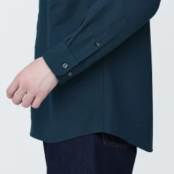 Chemise en coton Oxford lavé col boutonné homme