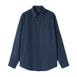 Chemise en double gaze en mélange de kapok pour homme