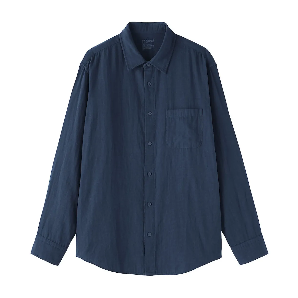 Chemise en double gaze en mélange de kapok pour homme