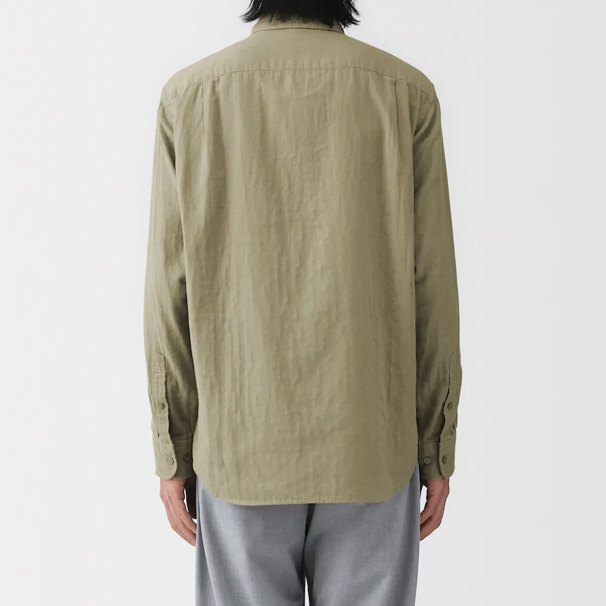 Chemise en double gaze en mélange de kapok pour homme