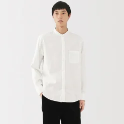 Chemise en flanelle col officier pour homme